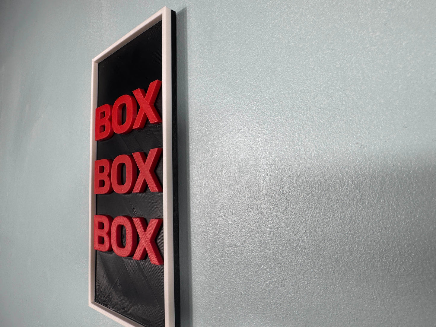 F1 Sign - Box Box Box