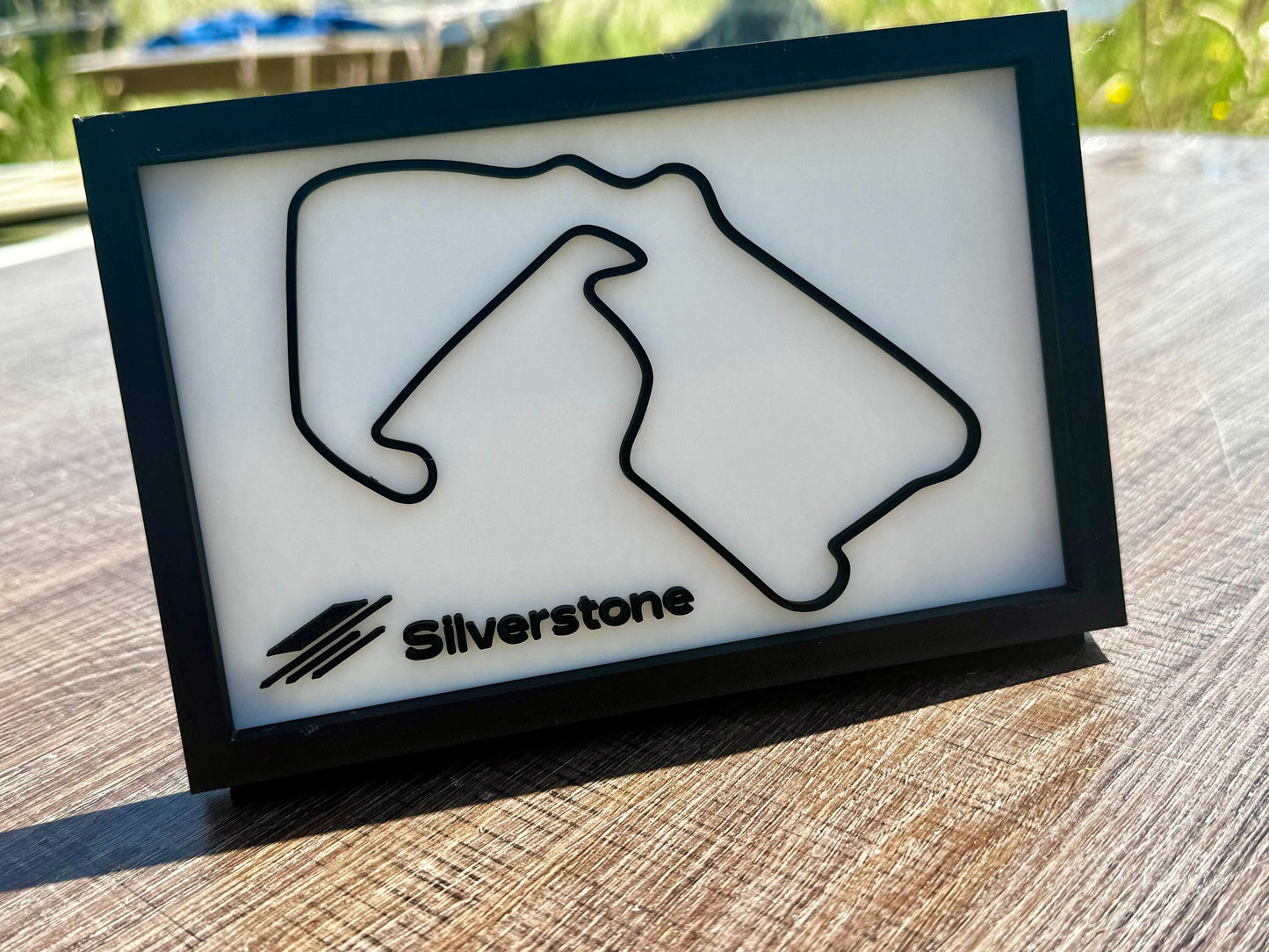 F1 Silverstone Free Standing Wall Art - Add Speed and Style to Your Home Décor