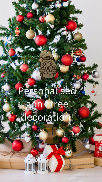 Personalised Gonk Tree Decor