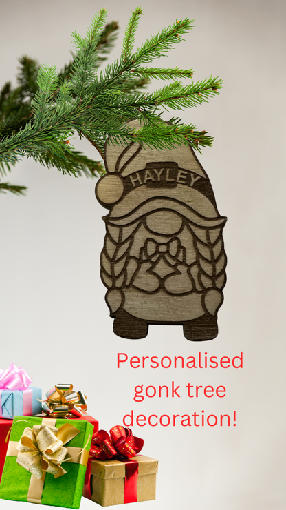 Personalised Gonk Tree Decor