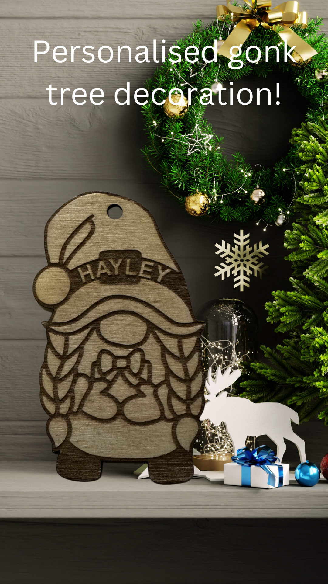 Personalised Gonk Tree Decor