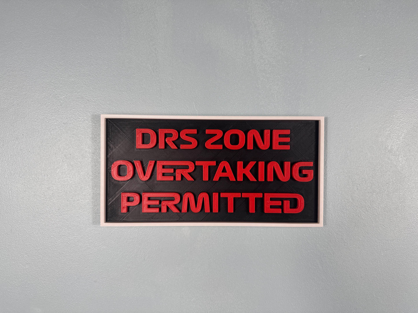 F1 Sign - DRS Zone Overtaking Permitted