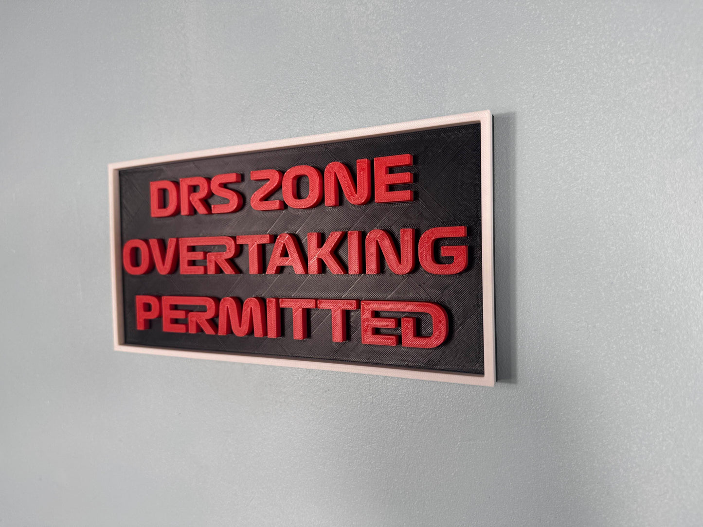 F1 Sign - DRS Zone Overtaking Permitted