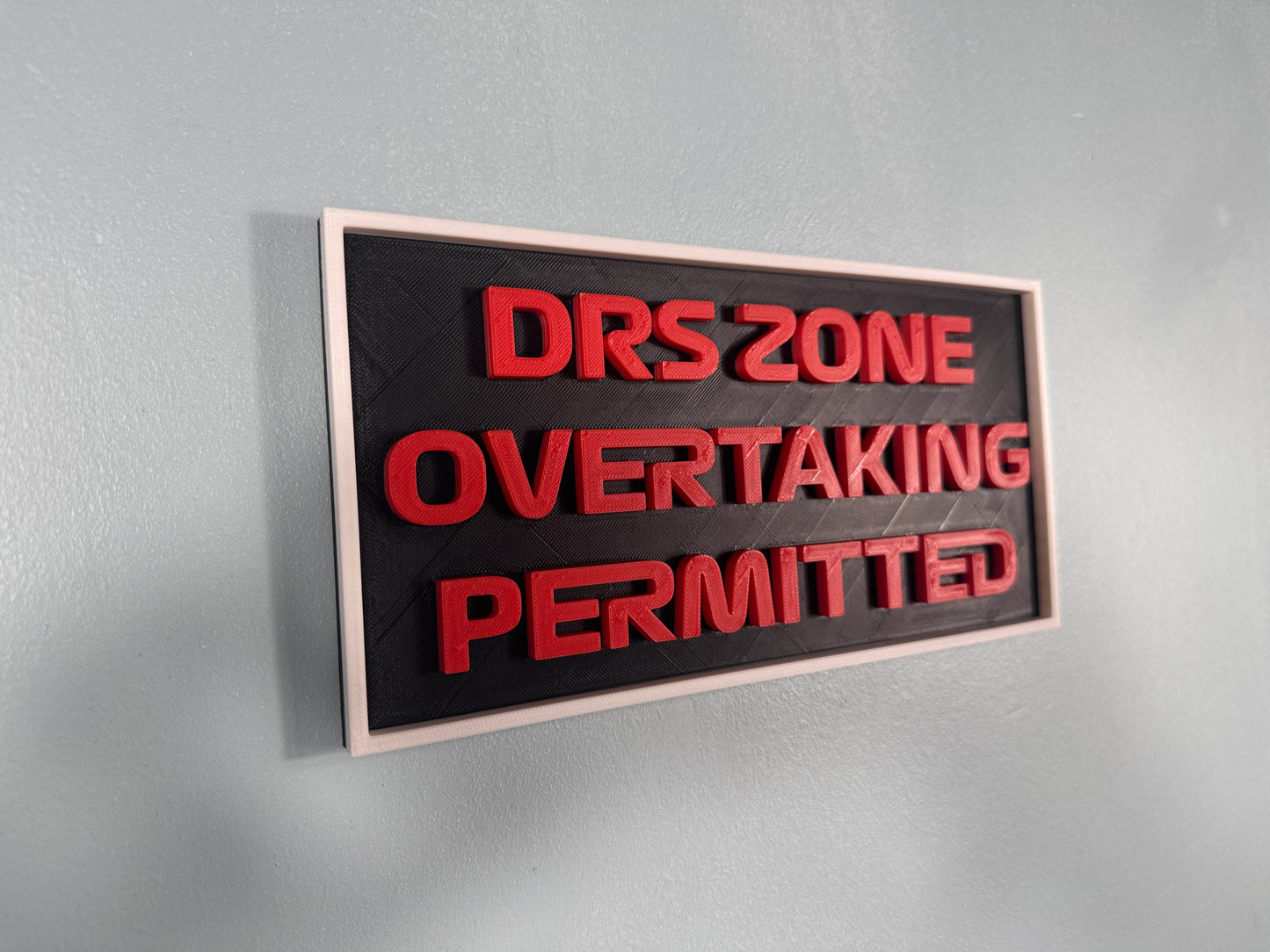 F1 Sign - DRS Zone Overtaking Permitted