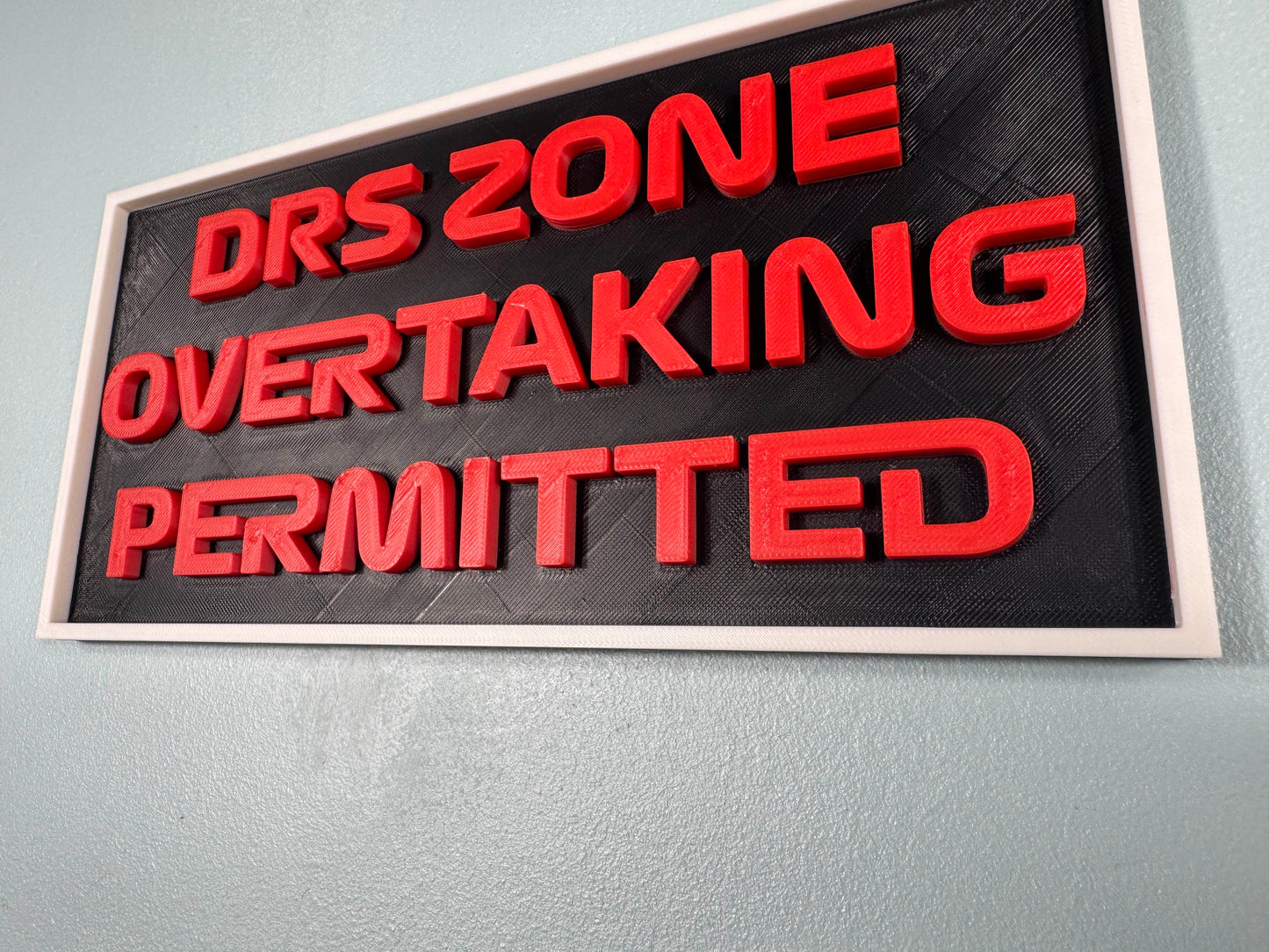 F1 Sign - DRS Zone Overtaking Permitted