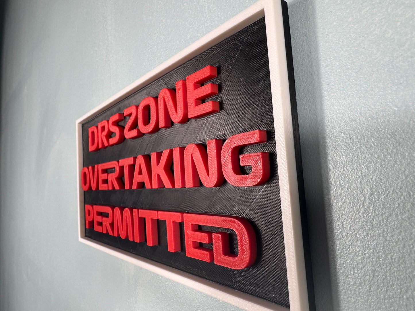 F1 Sign - DRS Zone Overtaking Permitted