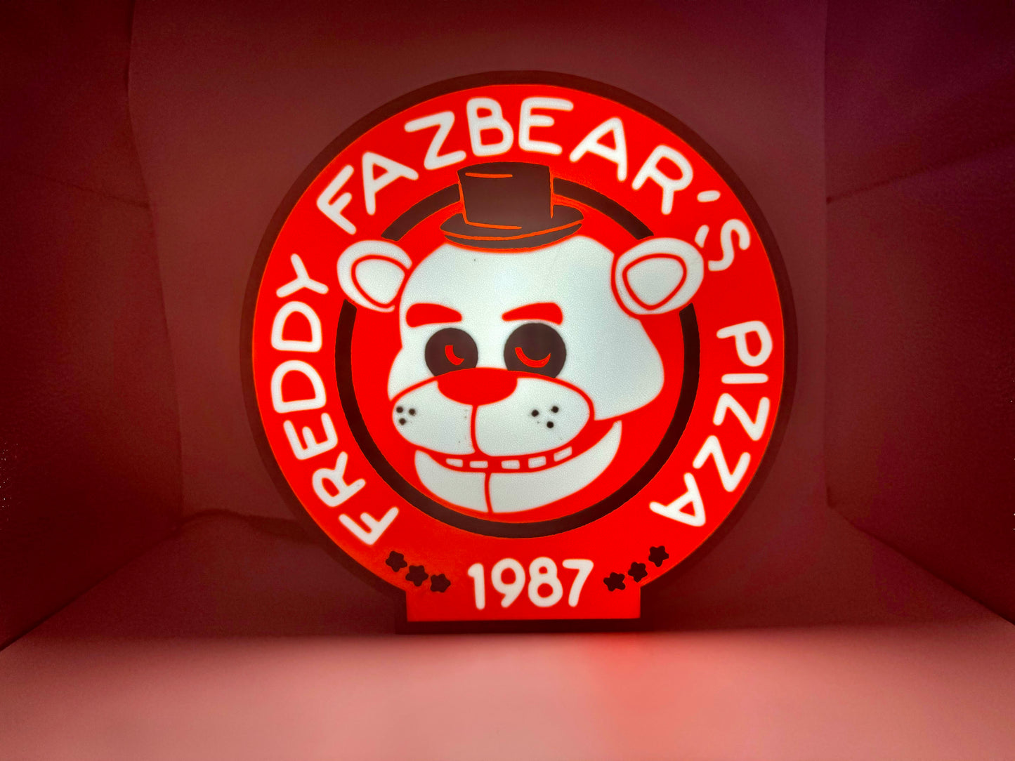 3D Printed Freddy Fazbear's Pizza Lightbox