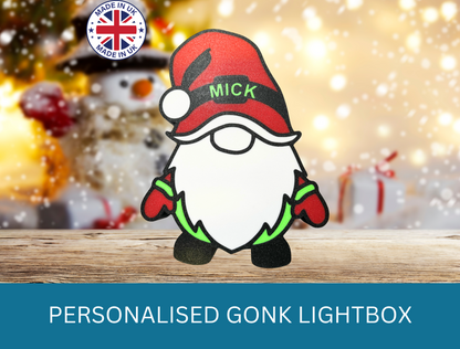 Personalised Gonk 3d lightbox