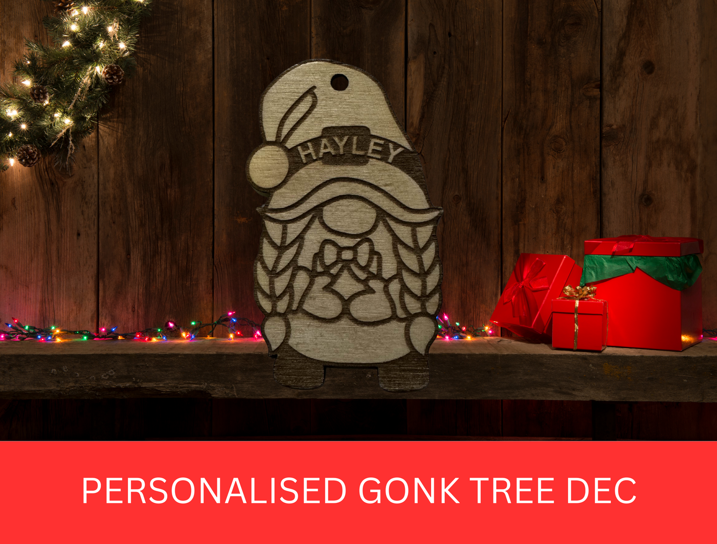 Personalised Gonk Tree Decor