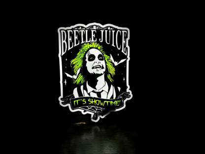 Beetlejuice "Its Showtime!" Lightbox Night Lamp - Quirky Movie Memorabilia Gift